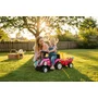 Tractor cu remorca, BabyTrold, Volan cu sunete, Faruri controlabile din butoane, Remorca detasabila, 2 unelte, Sustine 25 kg, 12 luni+, 91x29x44 cm, Roz - 2