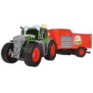 Dickie toys - Tractor  Fendt Farm cu remorca