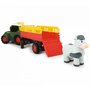 Dickie Toys - Tractor Happy Fendt Animal Trailer,  Cu remorca, Cu figurina vaca - 2