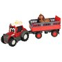 Dickie Toys - Tractor Happy Ferguson Animal Trailer,  Cu figurina, Cu remorca - 2