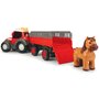Dickie Toys - Tractor Happy Ferguson Animal Trailer,  Cu figurina, Cu remorca - 1
