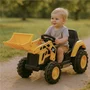Tractor electric copii, Baby Mix, Cat, 6V, Pana la 25 kg, Cu lumini LED si melodii, 12 luni +, Yellow - 2