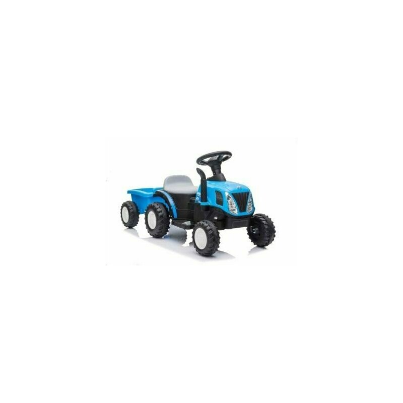 Leantoys - tractor electric cu remorca pentru copii, albastru, , 9331