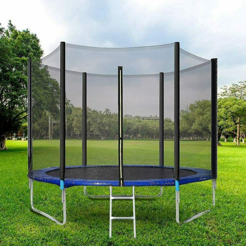 In one - trambulina 180 cm cu plasa si scarita, albastru