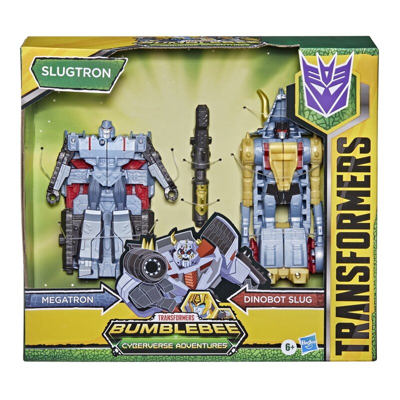Hasbro - TRANSFORMERS CYBERVERSE FIGURINE MEGATRON SI DINOBOT SLUG 14CM