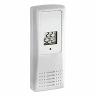 Tfa - Transmitator wireless digital pentru temperatura si umiditate, afisaj LCD, alb, TFA 30.3208.02