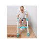 Treapta inaltator, Dreambaby, Pentru toaleta, Design erogonomic, 29x36x9 cm, Rezistenta, 2 ani+, Aqua/White - 4