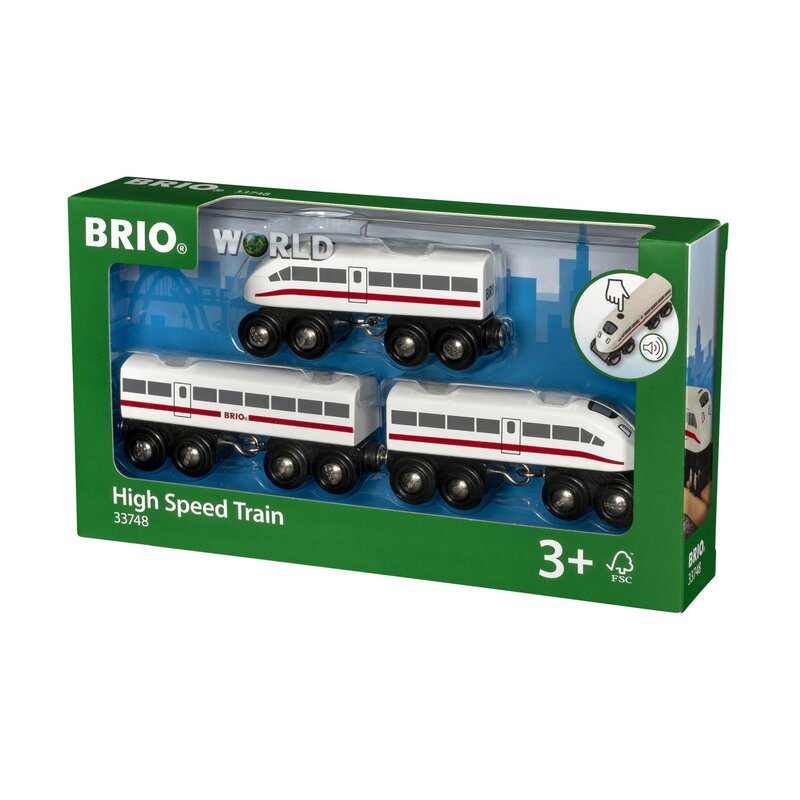 Brio - tren din lemn , de mare viteza