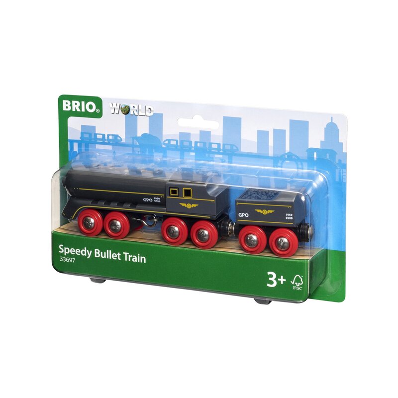 Brio - tren din lemn , de viteza