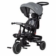 Tricicleta copii, Elipso, Free2Move, Cu sezut rotativ 360 grade, Reglabil, Roti EVA, Mecanism de pedalare libera, Grey