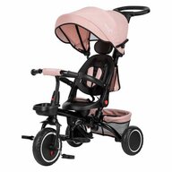 Tricicleta copii, Elipso, Free2Move, Cu sezut rotativ 360 grade, Reglabil, Roti EVA, Mecanism de pedalare libera, Pink