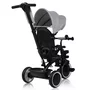 Tricicleta copii, Lionelo, Berry, 2 in 1, Multifunctionala, Suport picioare, Control al directiei, Scaun reversibil, Rotire 360 grade, Functie de roata libera, Utilizare pana la 5 ani, Constructie din otel, Conform cu standardul EN71, Gri, Resigilat - 9
