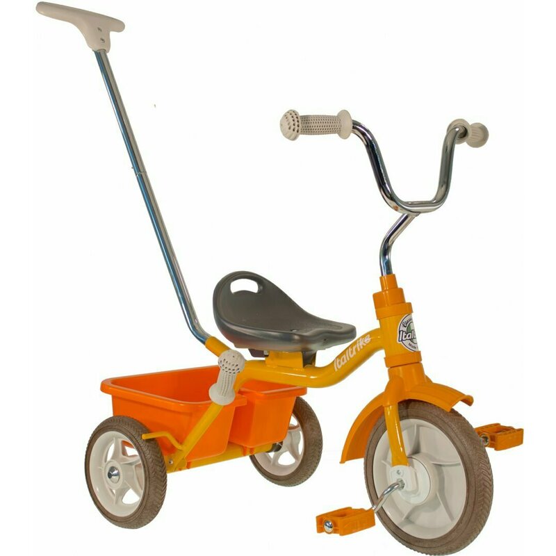 Italtrike - tricicleta passenger road mecanism de pedalare libera, control al directiei, galben