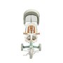 Tricicleta copii, Toyz, Faro, Pliabila, Multifunctionala, Pana la 25 kg, Spatar inclinabil, Maner detasabil si reglabil in 4 pozitii, Volan reglabil, Suport picioare pliabil, 1,5-6 ani, Gri - 28