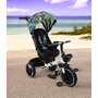 Tricicleta copii, Toyz, Dash, Cu maner si scaun reversibile, Cu 2 suporturi pentru picioare, Cu bara detasabila si centura in 3 puncte, Pana la 25 kg, 108x50x100 cm, 3-5 ani, Melanj - 3