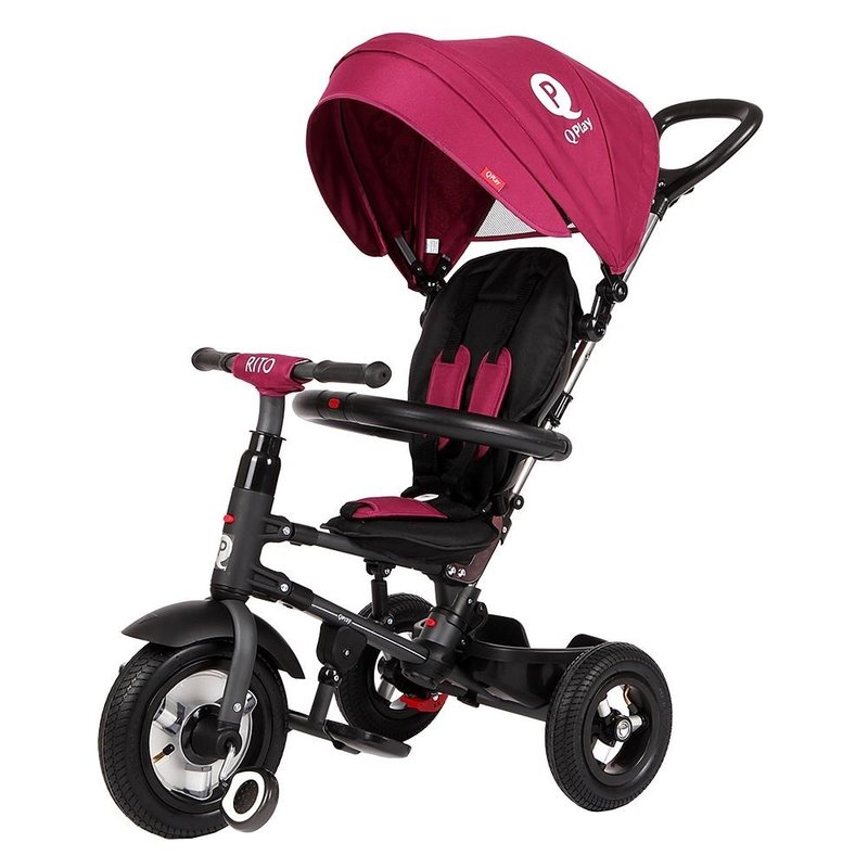 Qplay - tricicleta cu roti gonflabile de cauciuc rito air violet