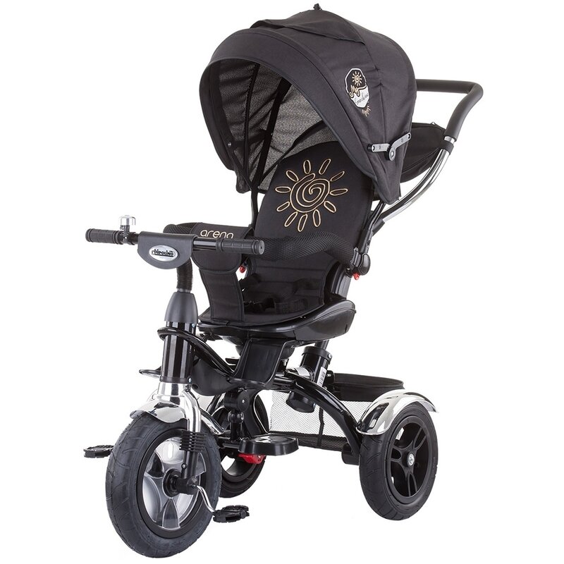 Chipolino - tricicleta arena , asphalt, mecanism de pedalare libera, control al directiei, scaun reversibil, gri
