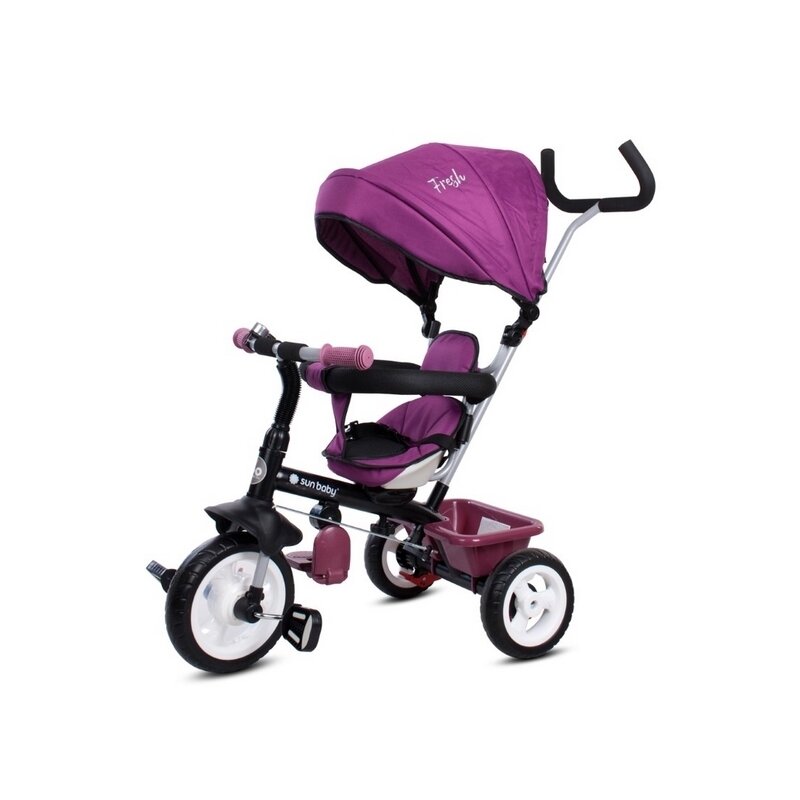 Tricicleta fresh 360 mecanism de pedalare libera, control al directiei, scaun reversibil, violet