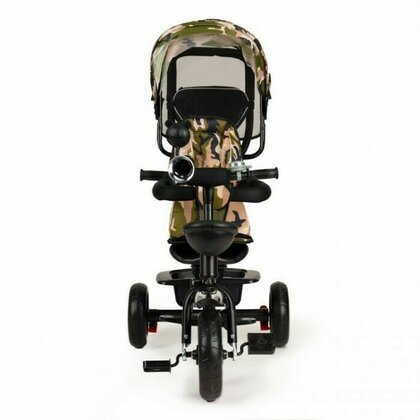 Ecotoys - Tricicleta JM-066-9 , Mecanism de pedalare libera, Suport picioare, Control al directiei, Rotire 360 grade