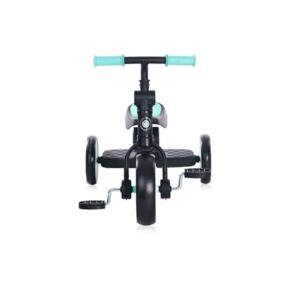 Lorelli - Tricicleta pentru copii, Buzz, complet pliabila, Black & Turquoise