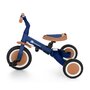 Tricicleta, Petite&Mars, Turbo, 5 in 1, Multifunctionala, Vehicul de impins, Bicicleta cu/fara pedale, Cu maner de ghidaj, Detasabil, Roti din cauciuc, Pana la 25 kg, 1.5-5 ani, Albastru - 6