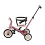 Tricicleta, Petite&Mars, Turbo, 5 in 1, Multifunctionala, Vehicul de impins, Bicicleta cu/fara pedale, Cu maner de ghidaj, Detasabil, Roti din cauciuc, Pana la 25 kg, 1.5-5 ani, Dusty Rose - 2