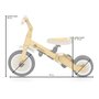 Tricicleta, Petite&Mars, Turbo, 5 in 1, Multifunctionala, Vehicul de impins, Bicicleta cu/fara pedale, Cu maner de ghidaj, Detasabil, Roti din cauciuc, Pana la 25 kg, 1.5-5 ani, Dusty Rose - 19