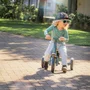 Tricicleta, Petite&Mars, Turbo, 5 in 1, Multifunctionala, Vehicul de impins, Bicicleta cu/fara pedale, Cu maner de ghidaj, Detasabil, Roti din cauciuc, Pana la 25 kg, 1.5-5 ani, Ocean Blue - 34