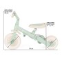 Tricicleta, Petite&Mars, Turbo, Editie limitata, 5 in 1, Multifunctionala, Vehicul de impins, Bicicleta cu/fara pedale, Cu maner de ghidaj, Detasabil, Roti din cauciuc, Pana la 25 kg, 1.5-5 ani, Green Twist - 13
