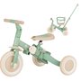 Tricicleta, Petite&Mars, Turbo, Editie limitata, 5 in 1, Multifunctionala, Vehicul de impins, Bicicleta cu/fara pedale, Cu maner de ghidaj, Detasabil, Roti din cauciuc, Pana la 25 kg, 1.5-5 ani, Green Twist - 1