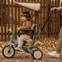 Tricicleta, Petite&Mars, Turbo Plus, 5 in 1, Multifunctionala, Vehicul de impins, Bicicleta cu/fara pedale, Cu maner de ghidaj, Detasabil, Roti din cauciuc, Capotina pentru soare, Pana la 25 kg, 1.5-5 ani, Albastru - 7