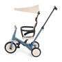 Tricicleta, Petite&Mars, Turbo Plus, 5 in 1, Multifunctionala, Vehicul de impins, Bicicleta cu/fara pedale, Cu maner de ghidaj, Detasabil, Roti din cauciuc, Capotina pentru soare, Pana la 25 kg, 1.5-5 ani, Albastru - 8