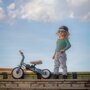 Tricicleta, Petite&Mars, Turbo Plus, 5 in 1, Multifunctionala, Vehicul de impins, Bicicleta cu/fara pedale, Cu maner de ghidaj, Detasabil, Roti din cauciuc, Capotina pentru soare, Pana la 25 kg, 1.5-5 ani, Verde - 10