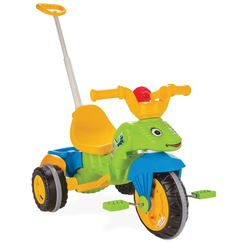 Pilsan - tricicleta caterpillar green cu maner
