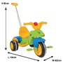 Pilsan - Tricicleta  Caterpillar green cu maner - 3