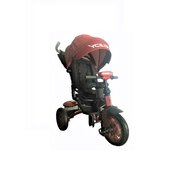 Lorelli - Tricicleta Speedy , Suport picioare, Control al directiei, Rotire 360 grade, Scaun reglabil, Negru/Rosu