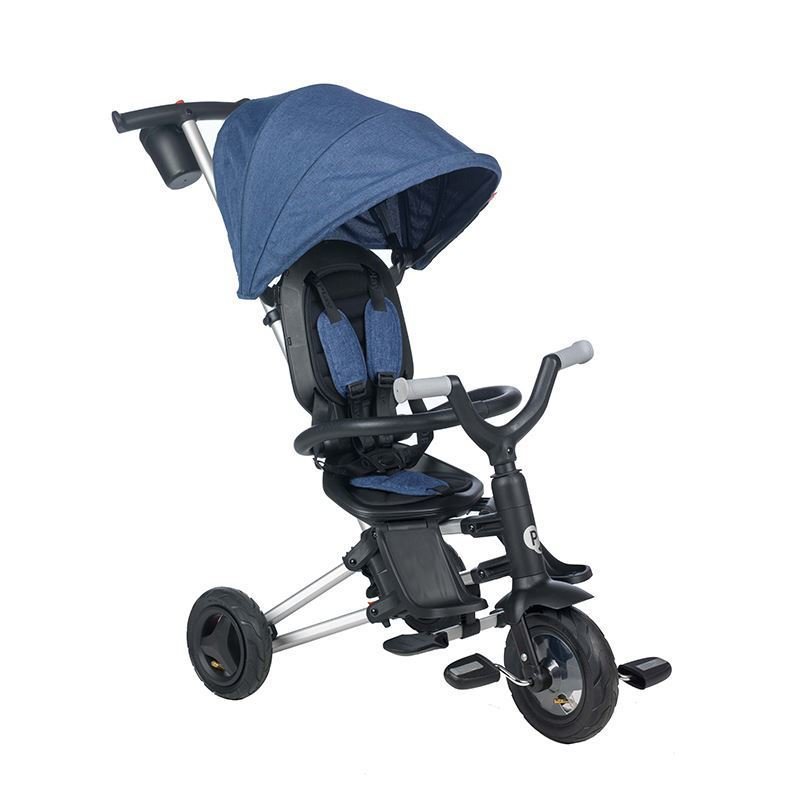Qplay - tricicleta ultrapliabila nova, albastru inchis