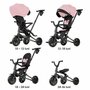 Tricicleta ultrapliabila Qplay Nova Niello Roz - 23