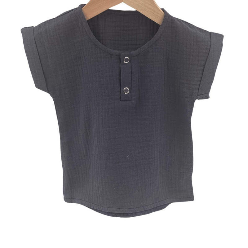 Tricou cu capse de vara pentru copii, din muselina, urban fairy, 3-4 ani