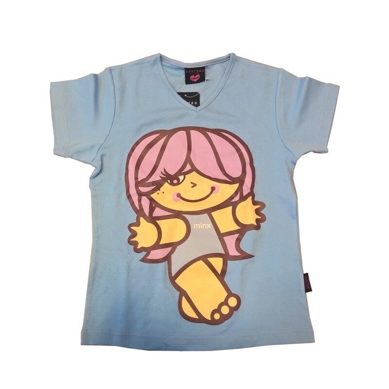 Tricou fete bleu in cutie santoro - tutti cuti