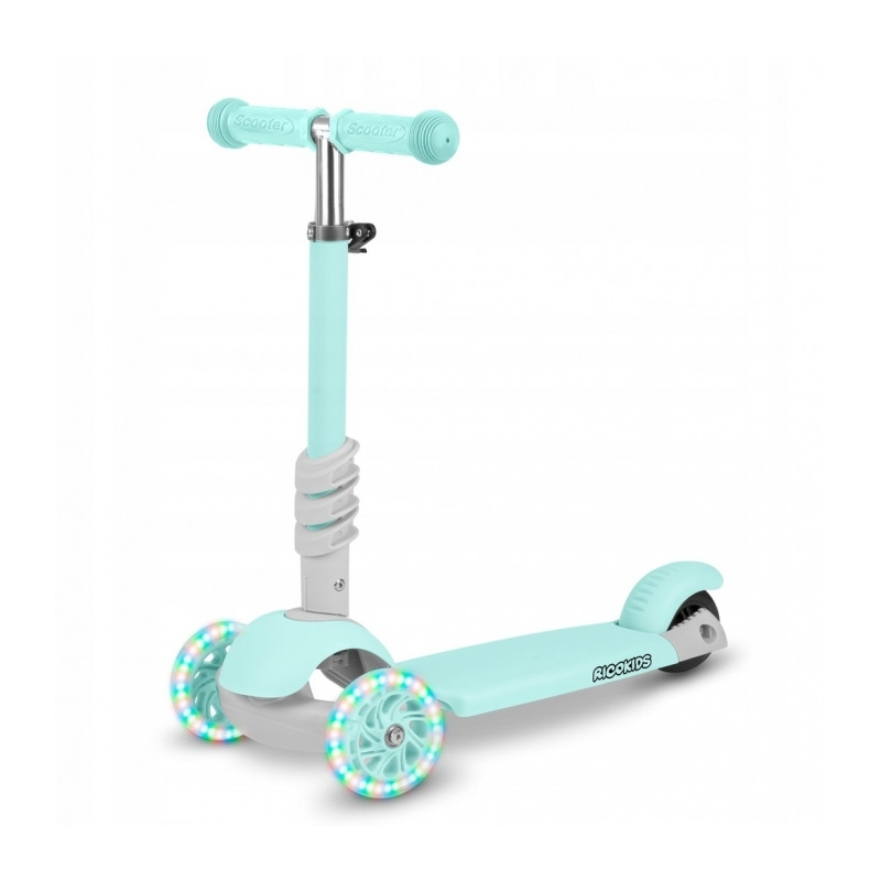 Trotineta 3 in 1 cu roti cu led ricokids buggy 765301 - mint