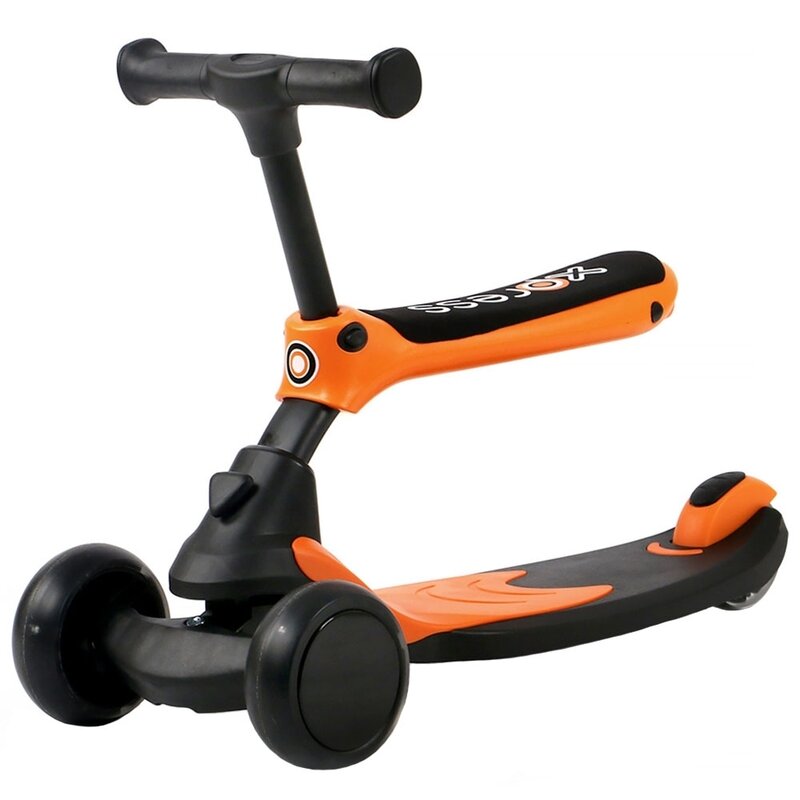 Chipolino - trotineta x-press 2 in 1, cu 3 roti, portocaliu