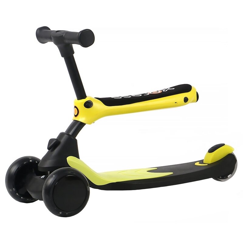 Chipolino - trotineta x-press 2 in 1, cu 3 roti, galben