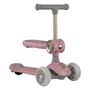 Trotineta copii cu sezut, Transformabila 2in1, Bebe Stars, Scooter Xride, Cu lumini, Conform cu EN71-1:2014+A1:2018, EN71-2:2020, EN71-3:2019+A1:2021, Pink - 1