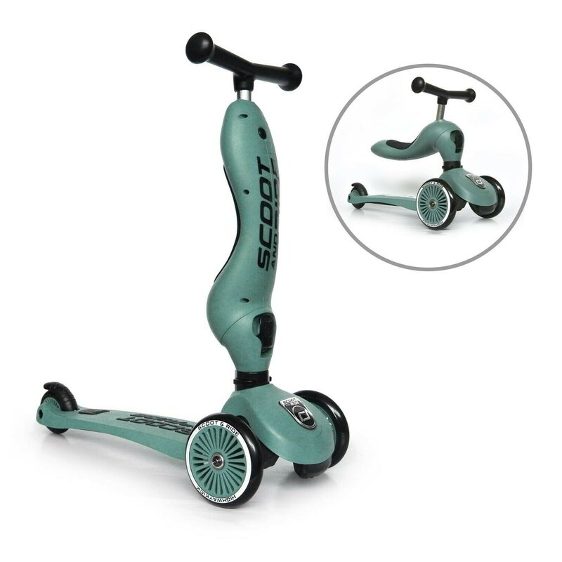 Scoot and ride - trotineta highwaykick 1 forest transformabila, 2 in 1, 1-5 ani