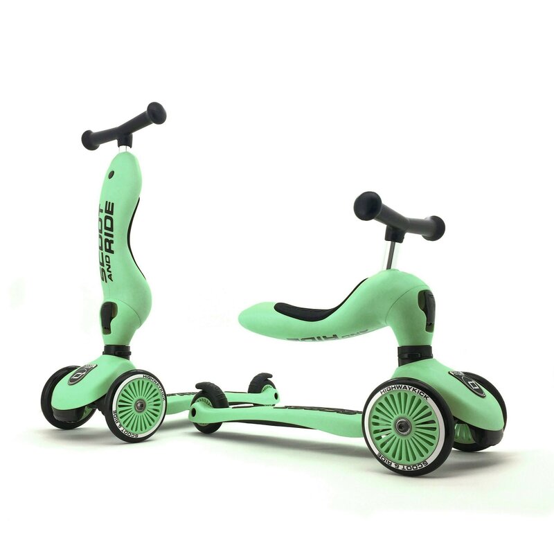 Scoot and ride - trotineta highwaykick 1 kiwi transformabila, 2 in 1, 1-5 ani