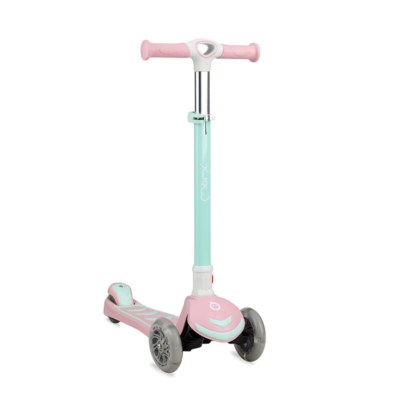 Momi - trotineta cu 3 roti, , vivio pink, 3 ani+, ghidon reglabil pe 4 trepte, flexbrake, rulmenti abec-9, platforma anti-alunecare, pliabila, sarcina maxima 50 kg