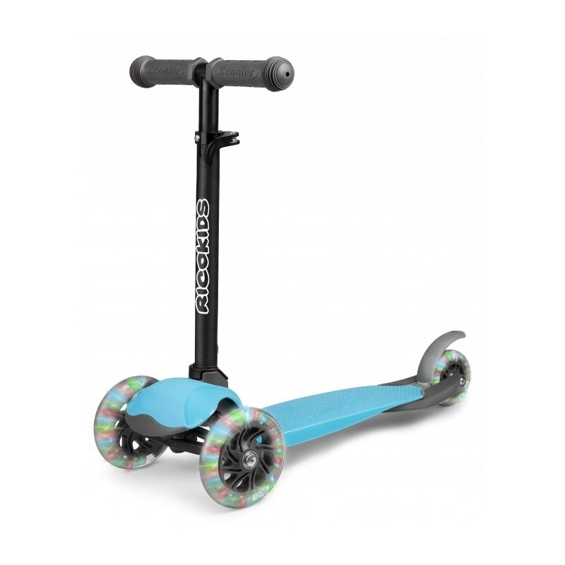 Ricokids - trotineta cu roti cu led loco 765100 - albastru
