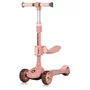 Trotineta, Lionelo, Franky, Multifunctionala, Pliabila, Pana la 50 kg, Bicicleta cu 3 roti si trotineta de echilibru, Ghidon reglabil, Sezut detasabil, Roti cu LED, Conform cu EN71, EN62115, 12 luni+, Roz - 3