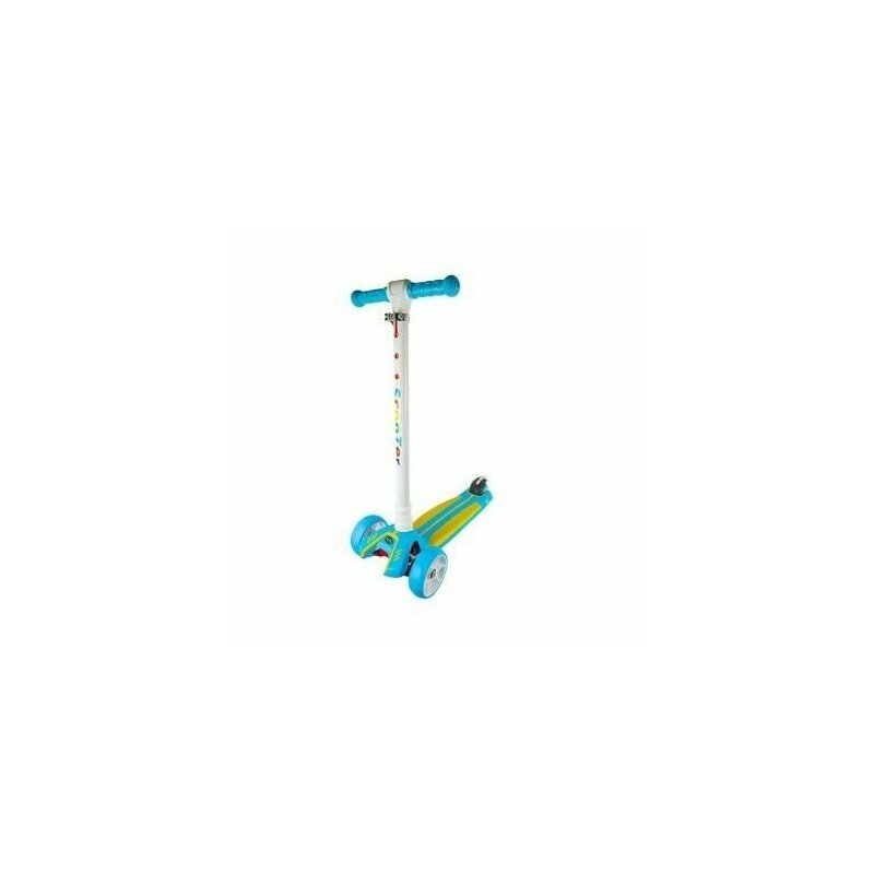 Roben toys - trotineta pentru copii, cadru metal, 3 roti, cu frana, albastru